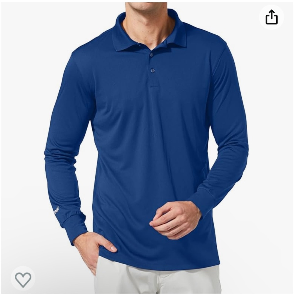 NWOT Men’s baleaf long sleeve polo shirt